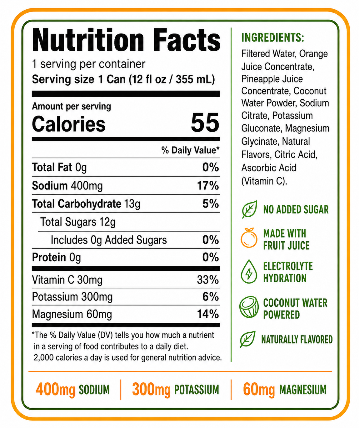 Lion's Hydration Orange Pineapple (6 Pack)