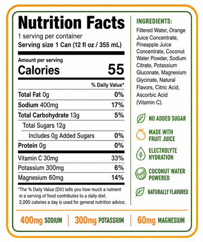 Lion's Hydration Orange Pineapple (6 Pack)